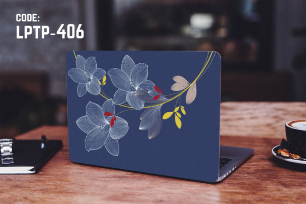 Blue Leaf laptop Sticker