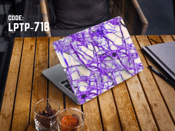 PURPLE Abstract Art Laptop Sticker